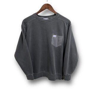 Fraternity Collection Men's‎ Crewneck Pocket Logo Sweater Gray Small 22x25.5